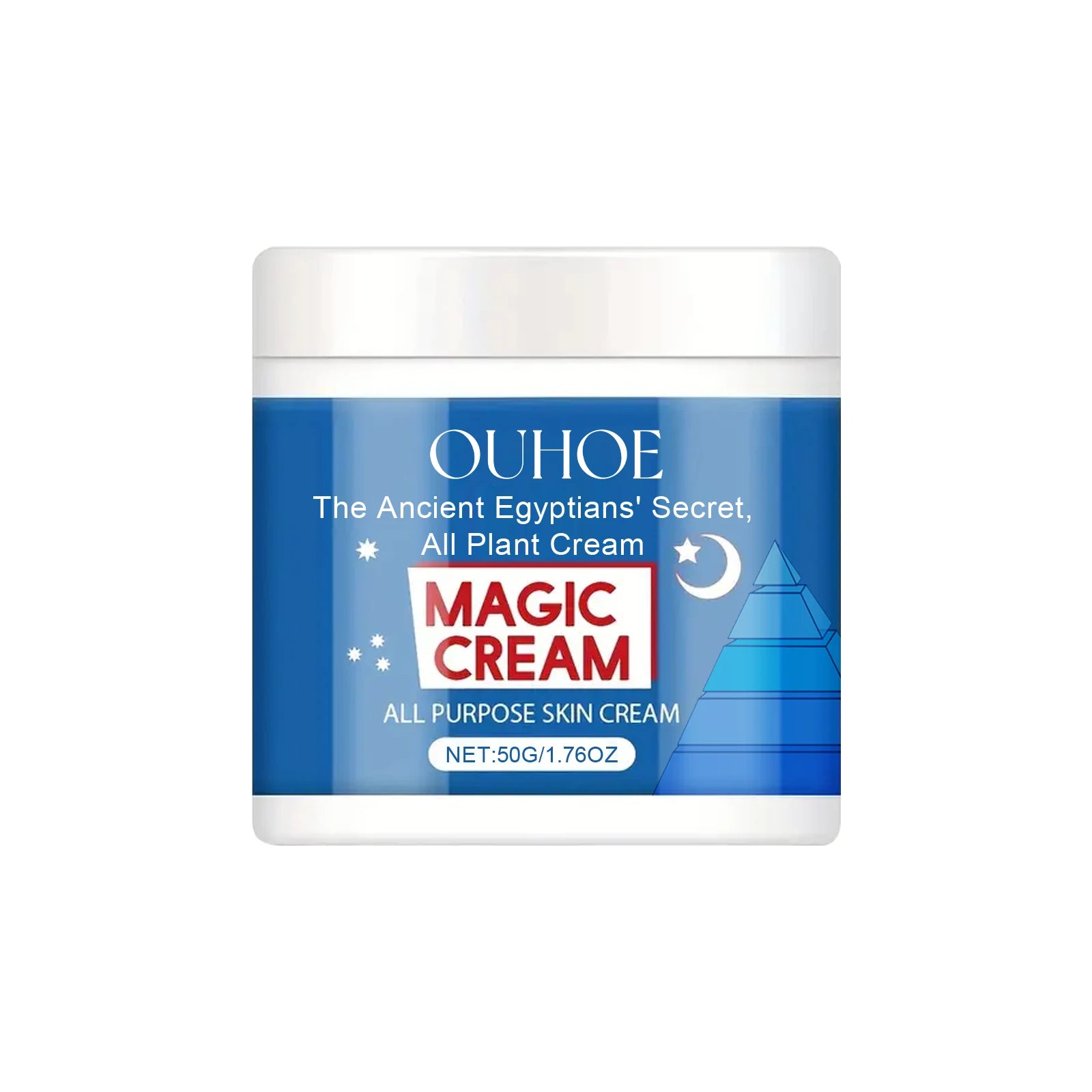 OUHOE Magic Facial Cream Fade Fine Lines Lifting Firming Improve Rough Skin Moisturizing Nourishing Shrink Pores Skin Care 50g Zpaxo 50g boxed