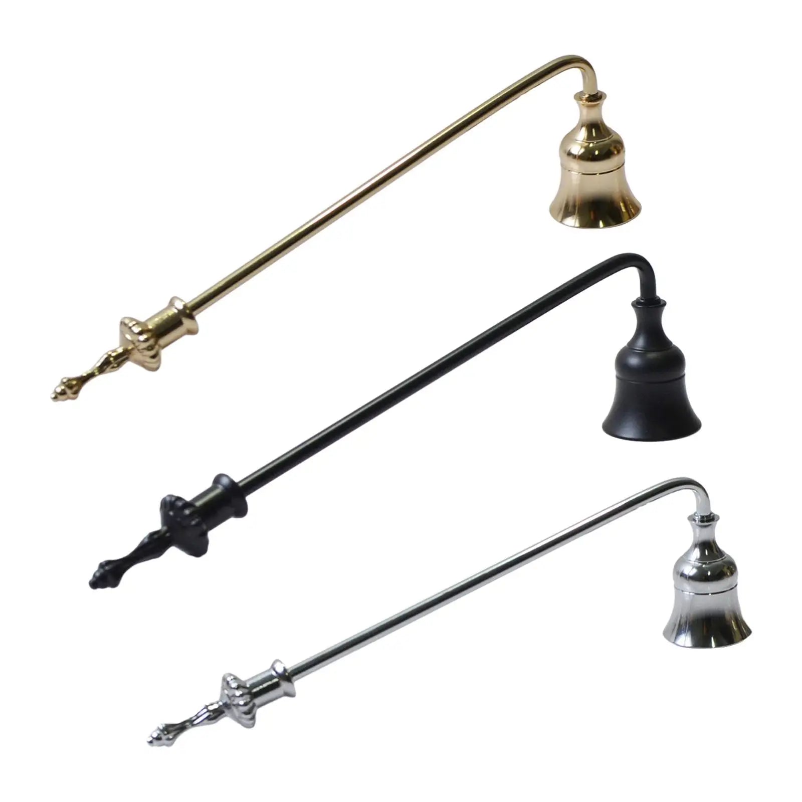 Metal Candle Snuffer – 9-Inch Decorative Wick Extinguisher Candle Snuffer Zpaxo