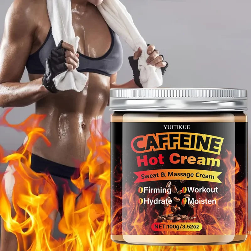 YUITIKUE Caffeine Hot Cream 100g – Thermogenic Body Sculpting Thermogenic Body Cream Zpaxo