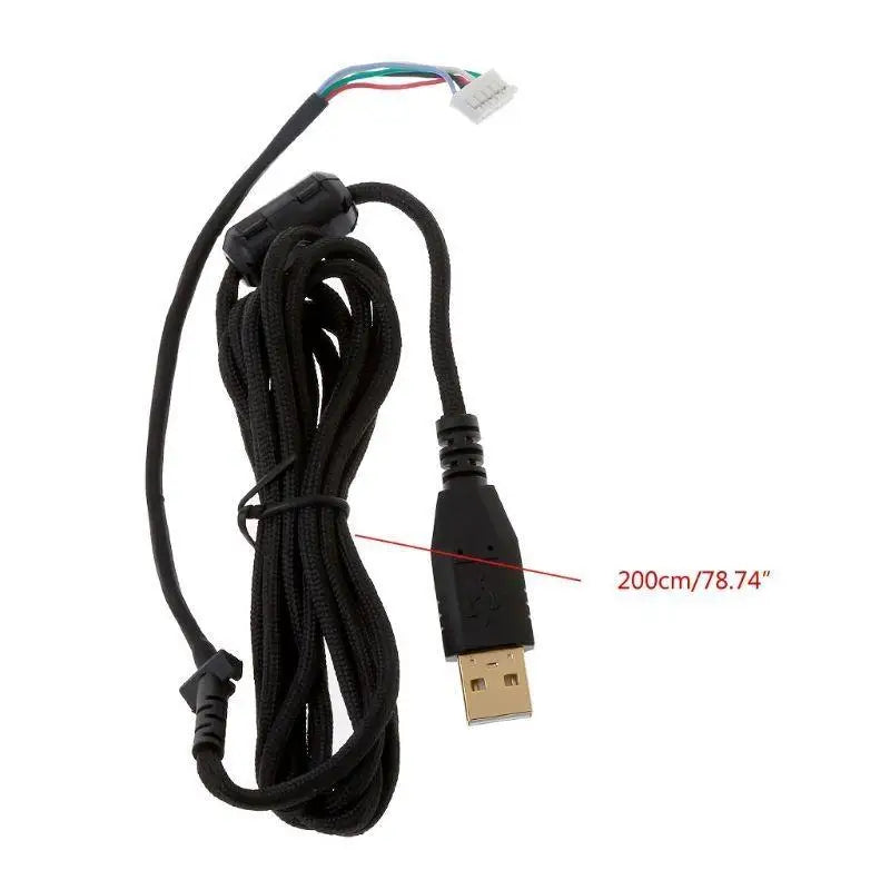 652F 2m Replacement Durable PVC USB Mouse Cable Mouse Lines for G402 Mouse Zpaxo