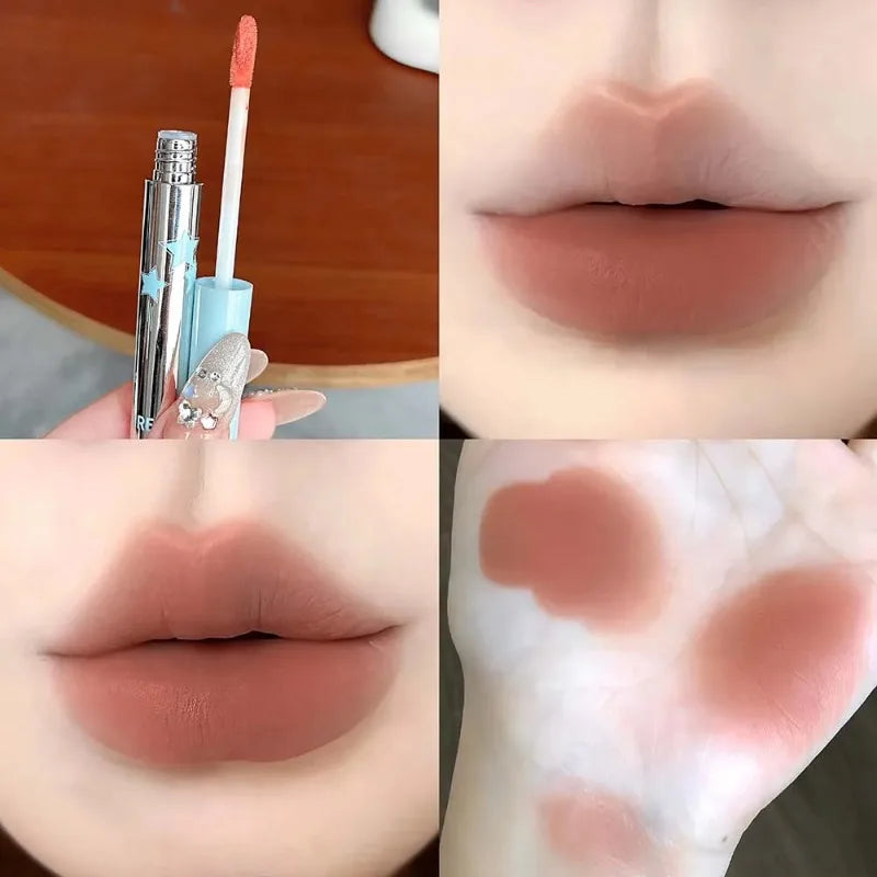 Soft Mist Matte Lip Gloss Punk Green Lip Glaze Mousse Velvet Lip Mud Long-lasting Non-drying Lipstick Halloween Makeup Cosmetics Zpaxo 04