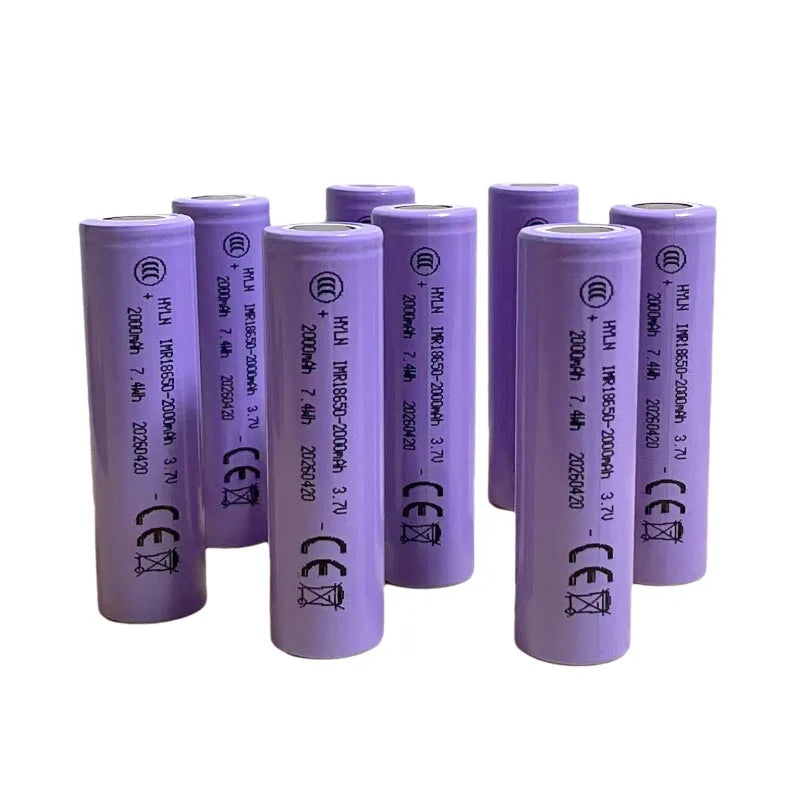 2026 New 18650 Battery 3.7V 2000mAh Li-ion Rechargeable Battery Is Suitable for Toys, Flashlights, Tool Batteries, Etc. Zpaxo