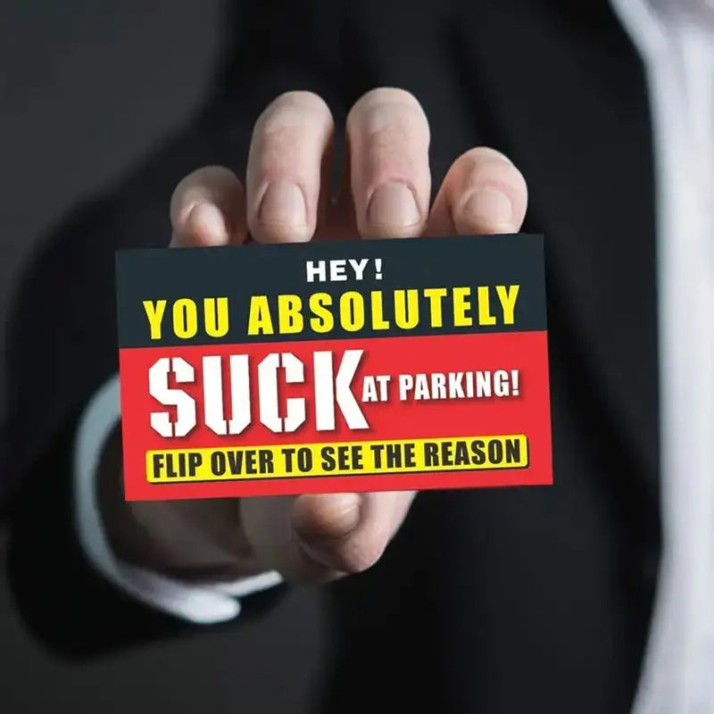 Bad Parking Cards You Absolutely Suck At Violation Tickets Funny