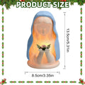 Virgin Mary Prayer Statue Light Christian Lamp Home Decor Hand