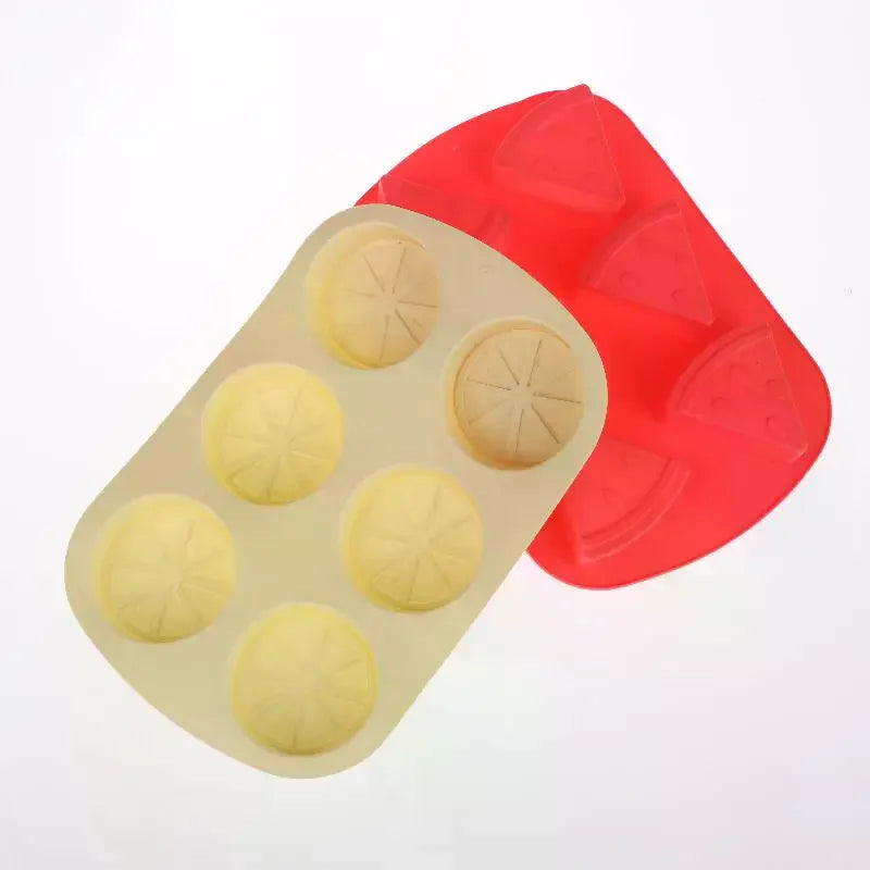 6 Cavity Fruit Shape Chocolate Candy Molds Watermelon Strawberry Zpaxo