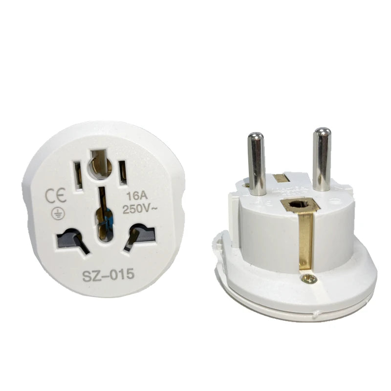 Universal EU Plug Converter FR AU US UK CN Travel Adapter Home 16A