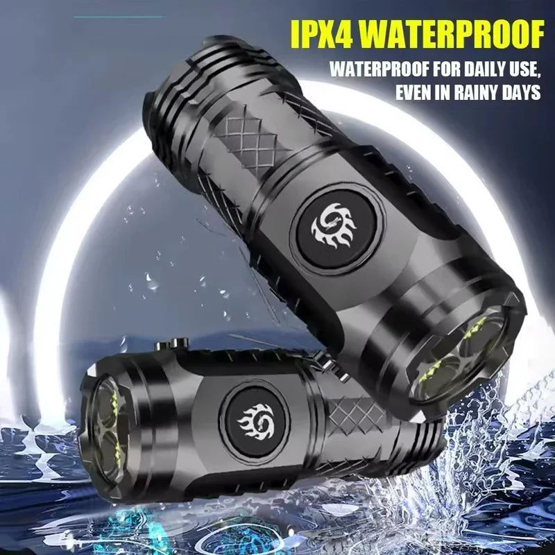 ESMARTER Mini LED Flashlight – Zoomable Rechargeable Camping Torch