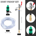 Dust Control Cutting Misting System with Universal Joint Water Nozzle Pipe Aluminum Spray System for Angle Grinder Sprinkler Zpaxo black 20cm set