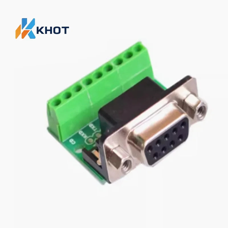DB9 male and female adapter screw terminal block, 9-pin 9-hole RS232 RS485 conversion board Zpaxo