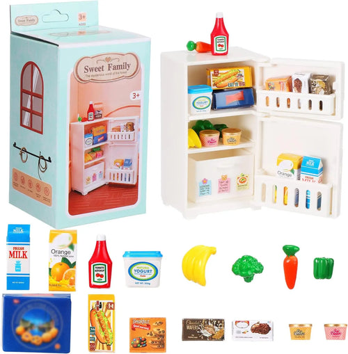 1 12 Miniature Dollhouse White Refrigerator Toy Mini Fridge Simulated Zpaxo