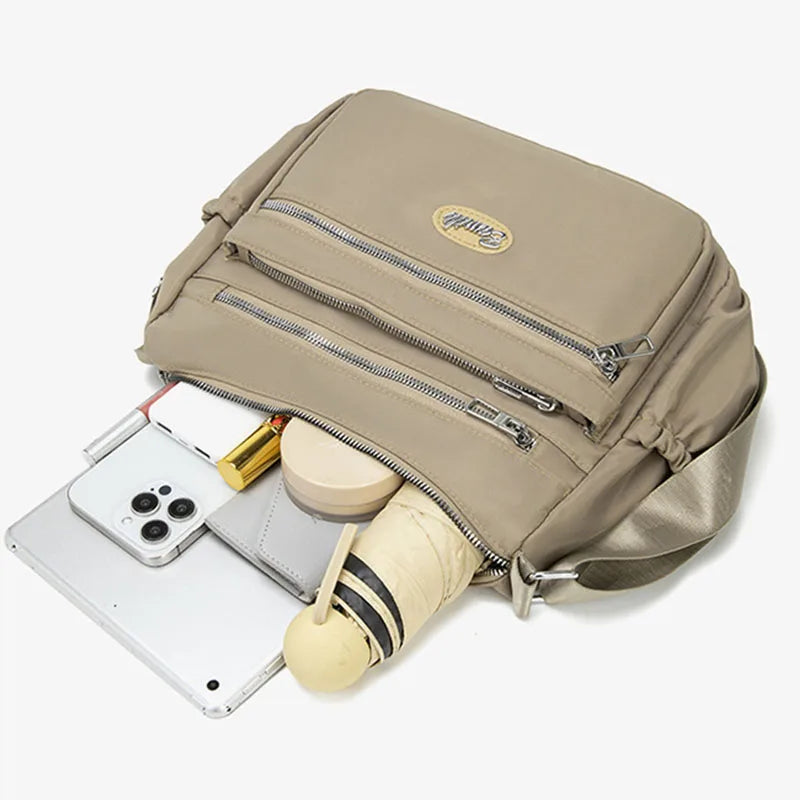 Oxford Cloth Bag for Mom Telphone Key Bag Small Shoulder Bag for Female Leisure Cloth Bag Female Crossbody Shopping Purse Zpaxo