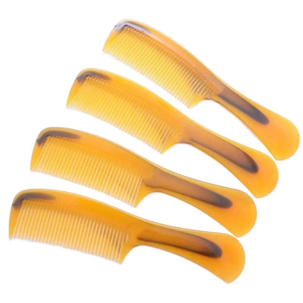 New Portable Beef Tendon Comb Thickened Smooth Durable Comb Durable Hair Makeup Horn Comb For Home Traveling Zpaxo