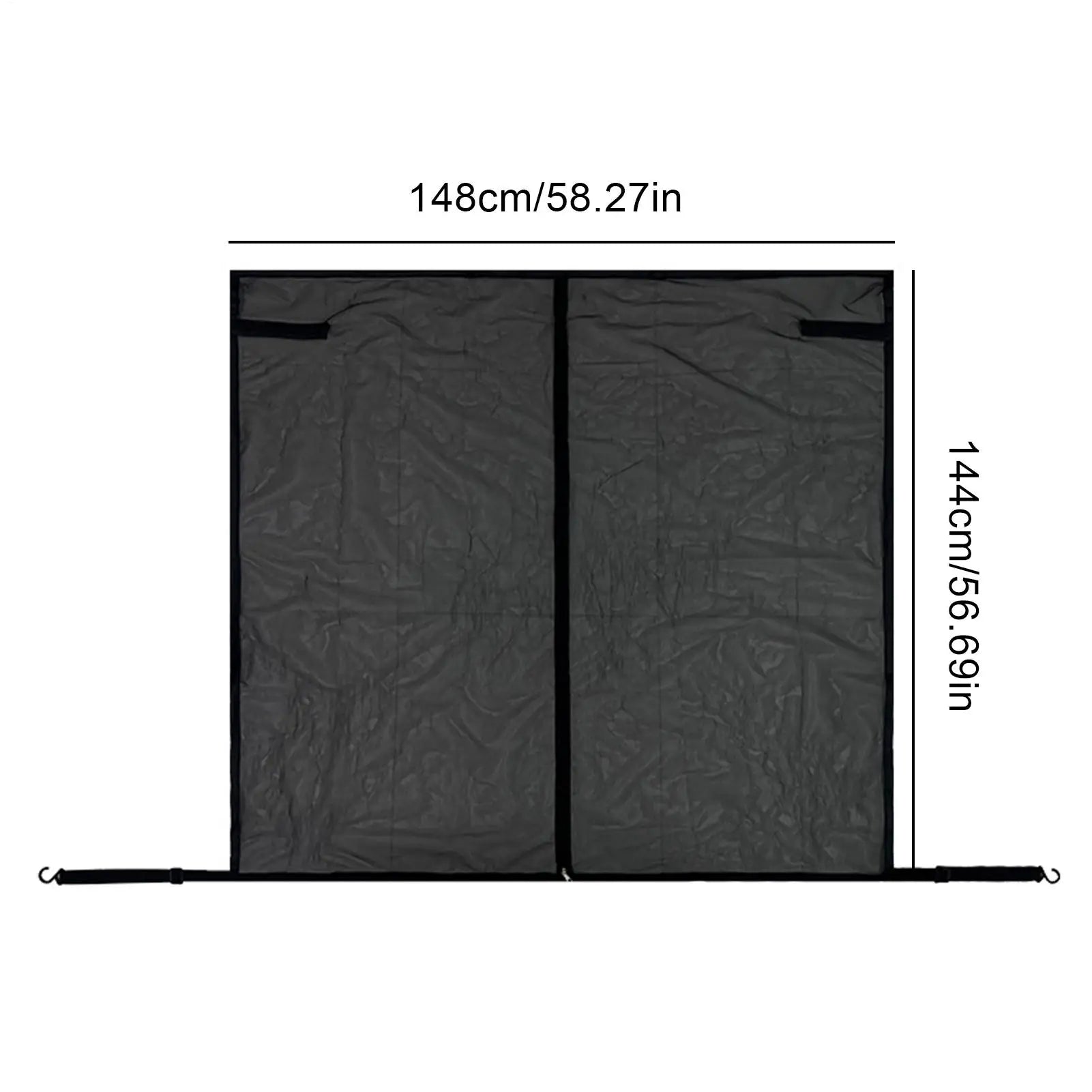 Car Tailgate Mesh Screen for SUV 58x57Inch Heavy-Duty Magnetic SUV Rear Window Protection Screen for Travel Road Trip Picnic Zpaxo