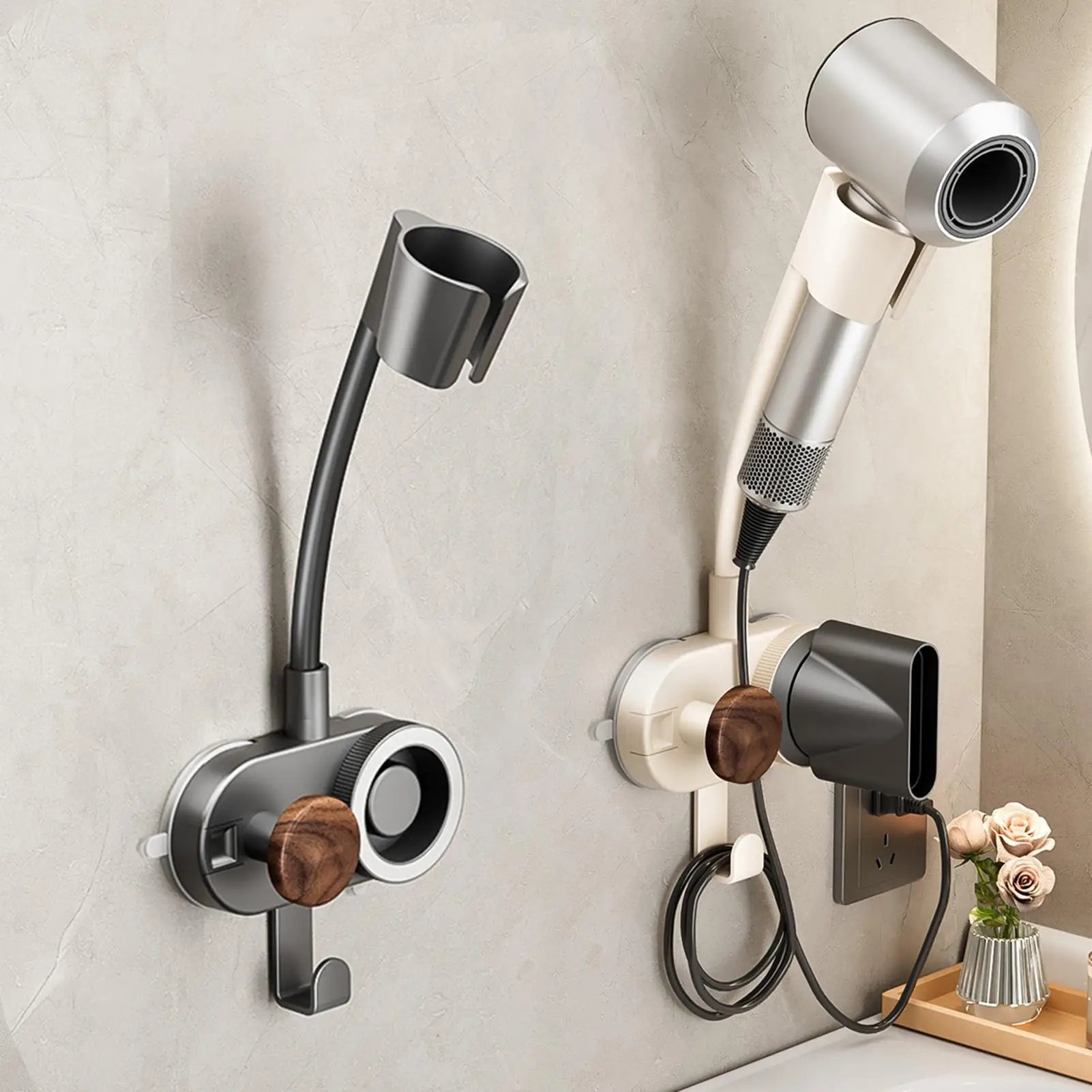 Hairdryer Holder Hands 360 Adjustable Flexible Gooseneck Blow Dryer