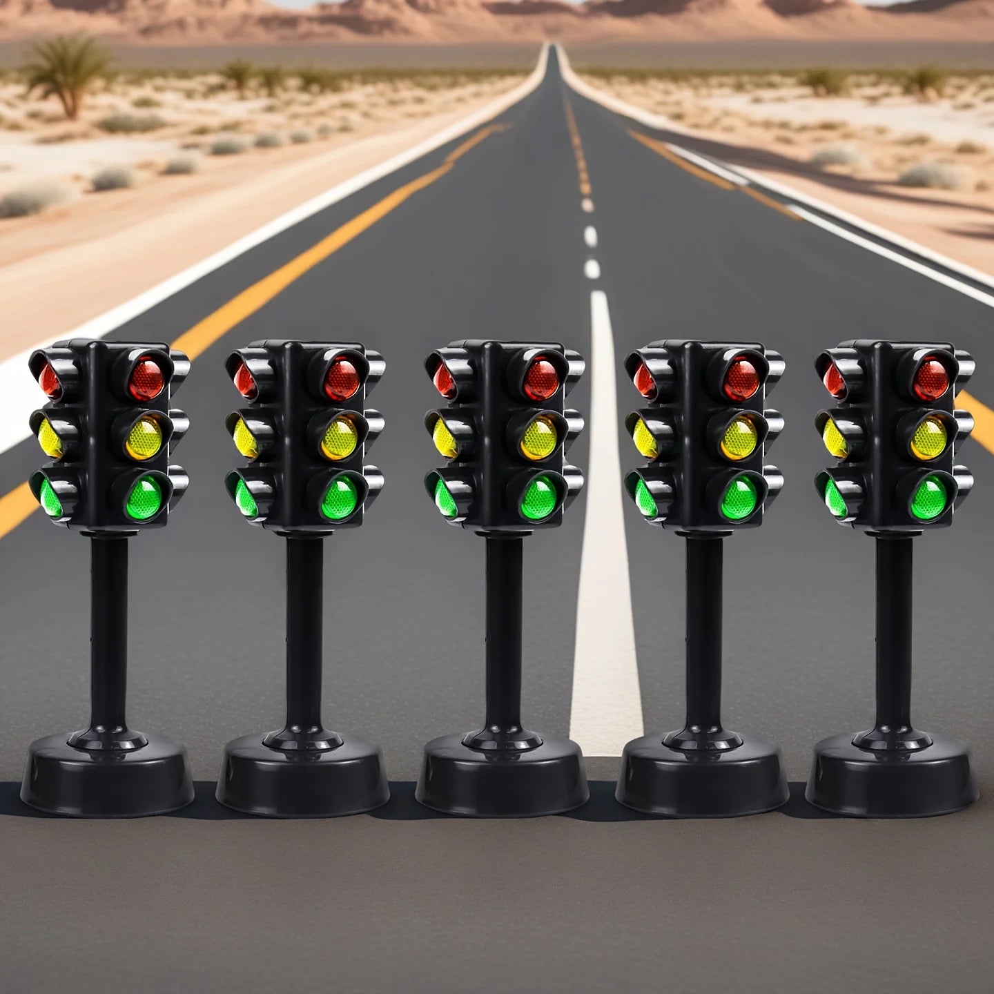 Creative Household Traffic Light Lighthouse Models Non-electric