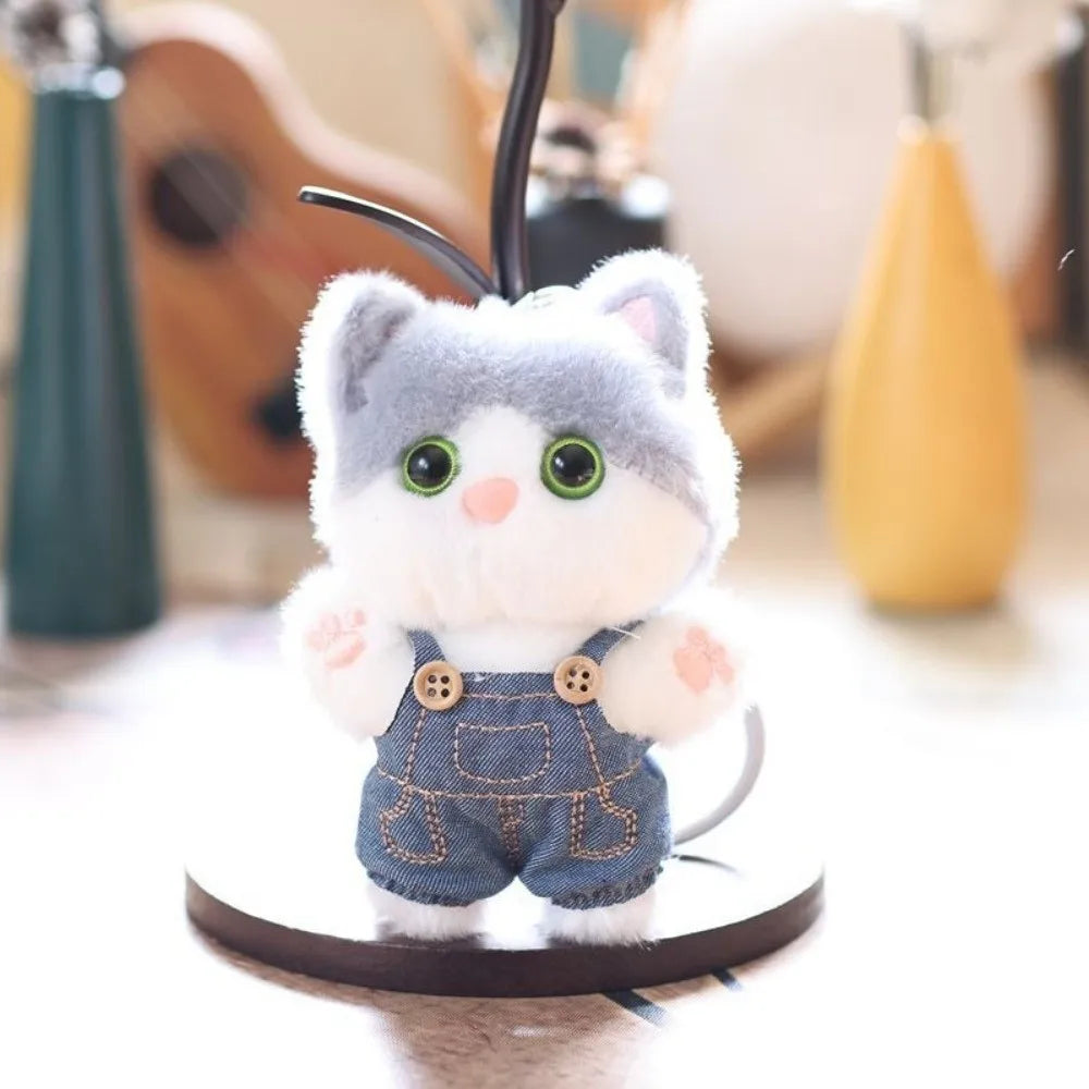 Cute Fluffy Cat Pendant Decoration Kawaii Bag Hanging Charm Ornaments Zpaxo