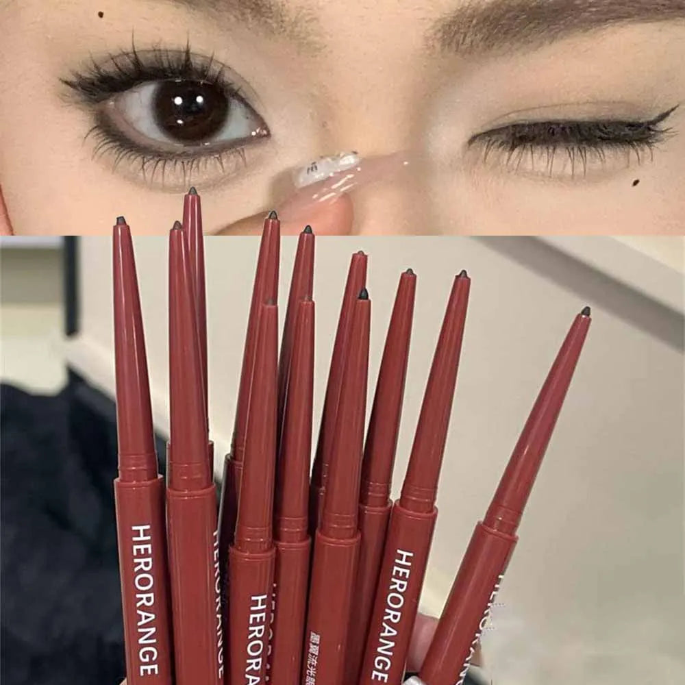 Matte Brighten Lying silkworm Eyeliner Gel Pen Waterproof Quick Drying Pink Brown Ultra fine Eye Shadow Pen Not-Smudge Makeup Zpaxo
