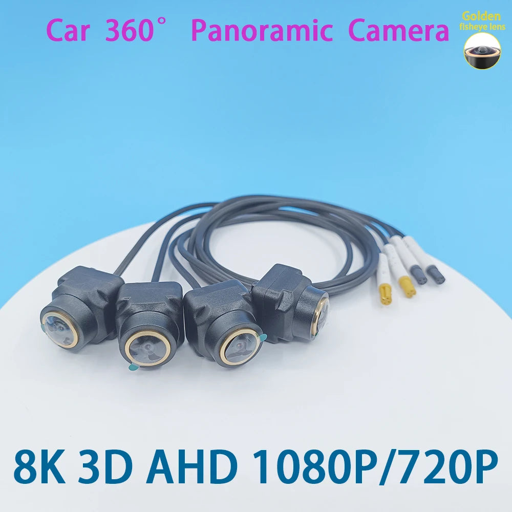 3D AHD1080P 360 Android Car Camera Panoramic View 4 Square Cameras