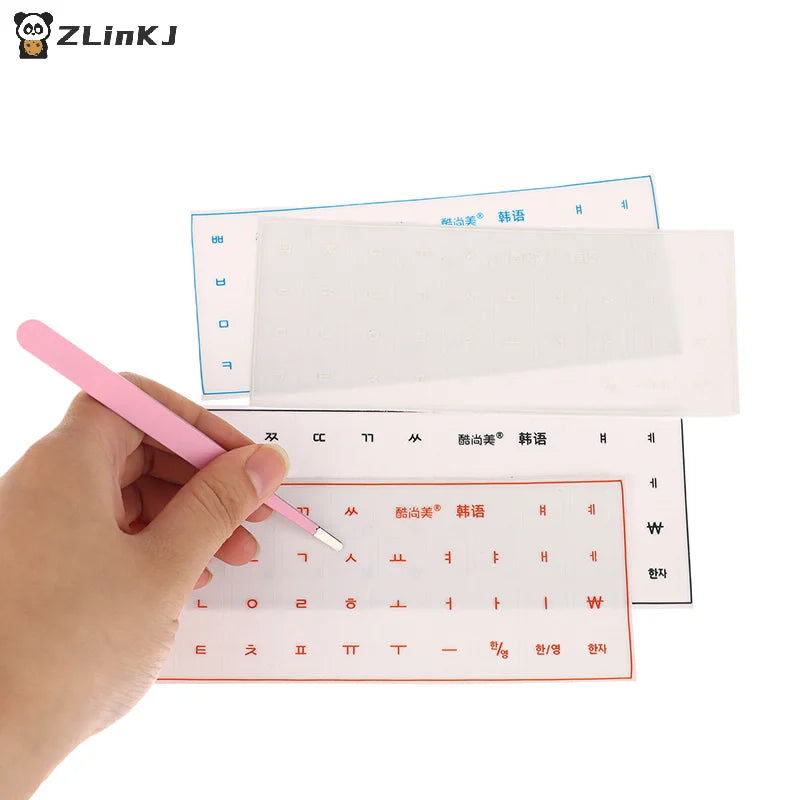 Universal Transparent Korean Language Tear-off Film Keyboard Sticker Zpaxo