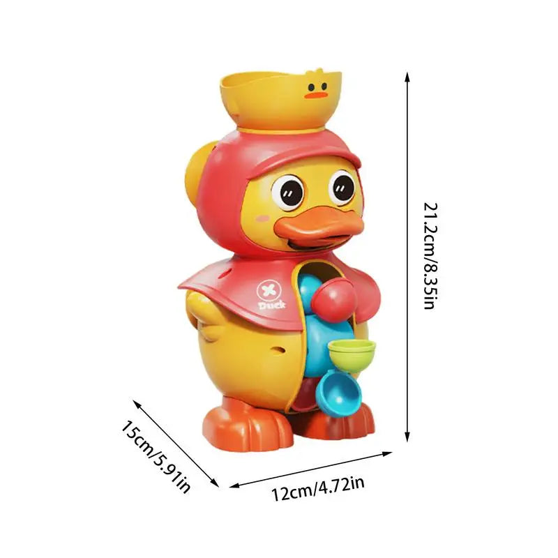 Duck Bath Toy For Kid Toddler Duck Doll For Pool With Rotatable Waterwheel Interactive Shower Water Toy With Strong Suction Cups Zpaxo
