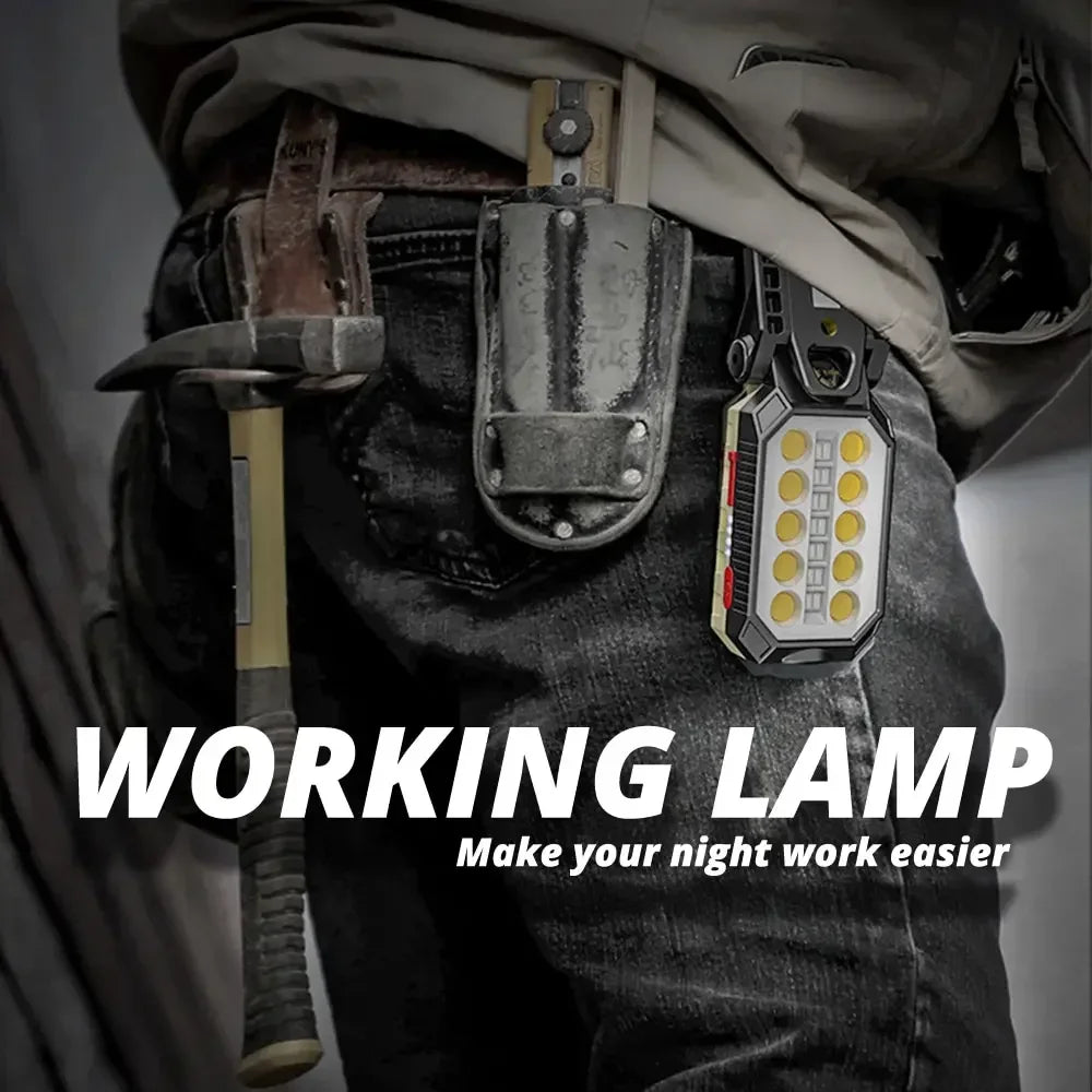 ESMARTER COB LED Work Light – Rechargeable Magnetic Lantern