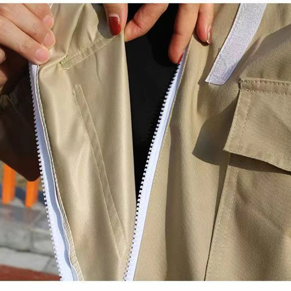 Beekeeping Suit Khaki Beekeeper Clothing Equipment Honeybee Overalls