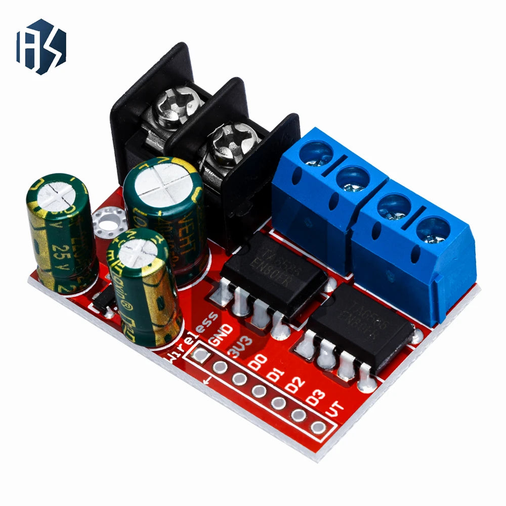 H Bridge Remote Control 5A 3V-14V Dual DC Motor Drive Module Voltage Zpaxo