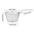 Stainless Steel Deep Fry Basket Kitchen Round Fryer Wire Mesh Handle Zpaxo 18cm