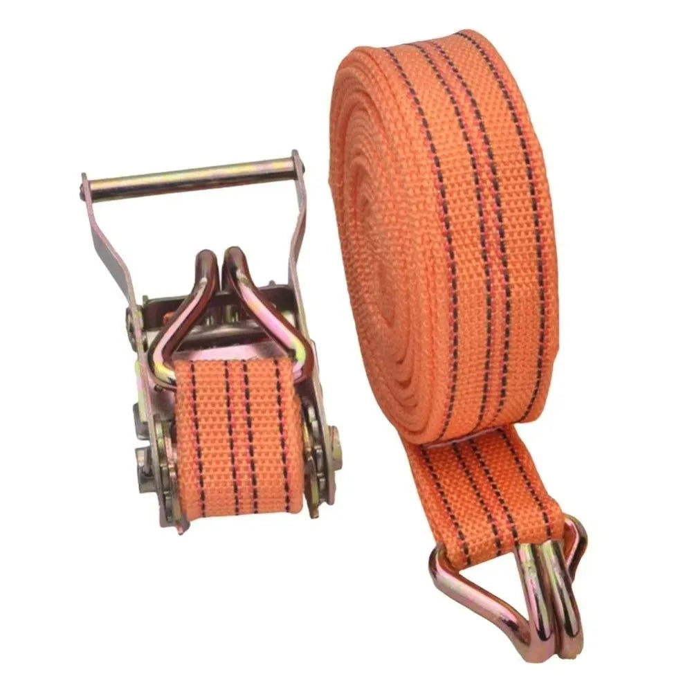 Black Ratchet Tie Down Straps Rust Proof Durable Heavy-Duty Cargo Straps 25mm Width Polyester Material Ratchet Tightener Straps Zpaxo Orange