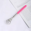 1pcs Stainless Steel Back Scratcher Ghost Hand Telescopic Scratching Massager Portable Adjustable Extendable Itch Massage Tool Zpaxo Pink