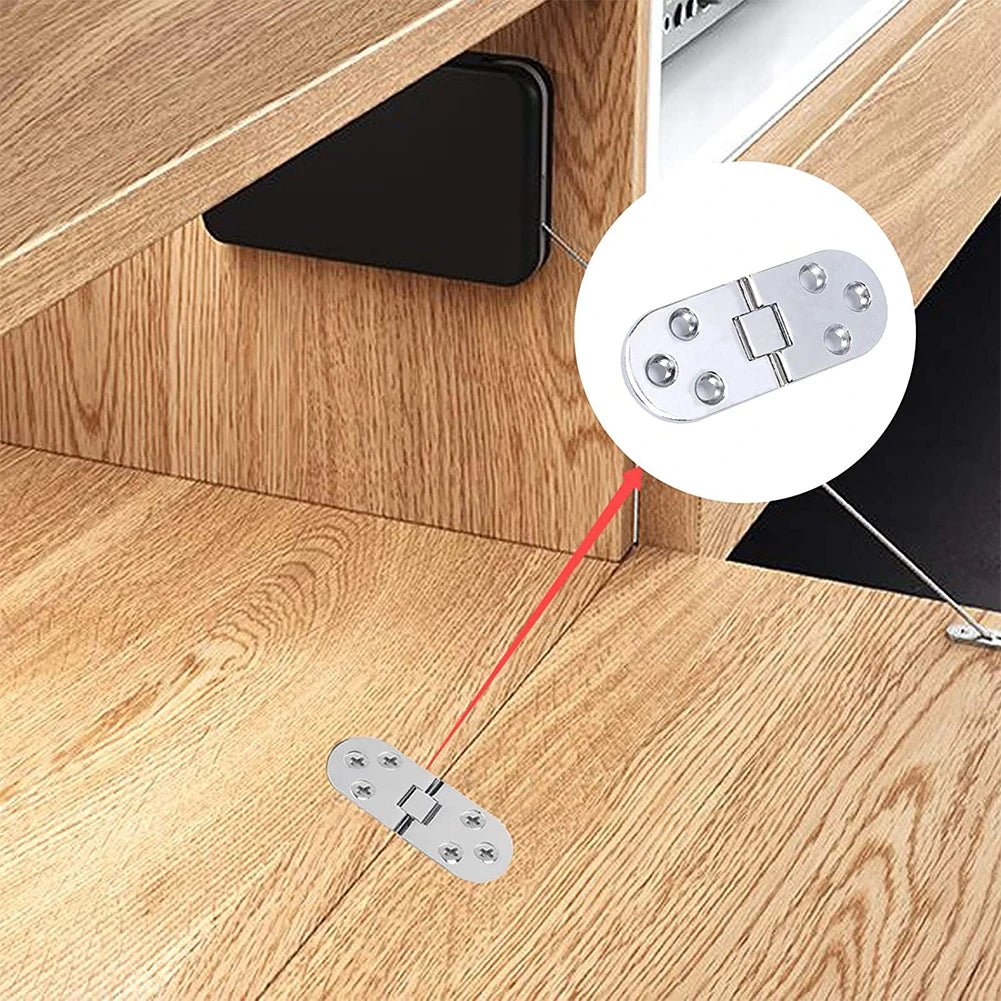 Zinc Alloy Folding Table & Cabinet Door Hinges – 8x3cm