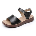 White Leather Wedge Sandals Women Crisscross Strap Adjustable Ankle Zpaxo 1286 Black 35 China Mainland