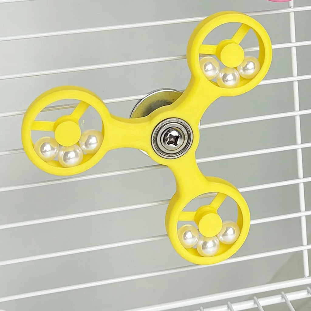 Bird Toys for Parrots Bite-Resistant Bird Cage Accessories Parrot Toys Spinner Wheel for Chewing Entertainment Boredom Relief Zpaxo