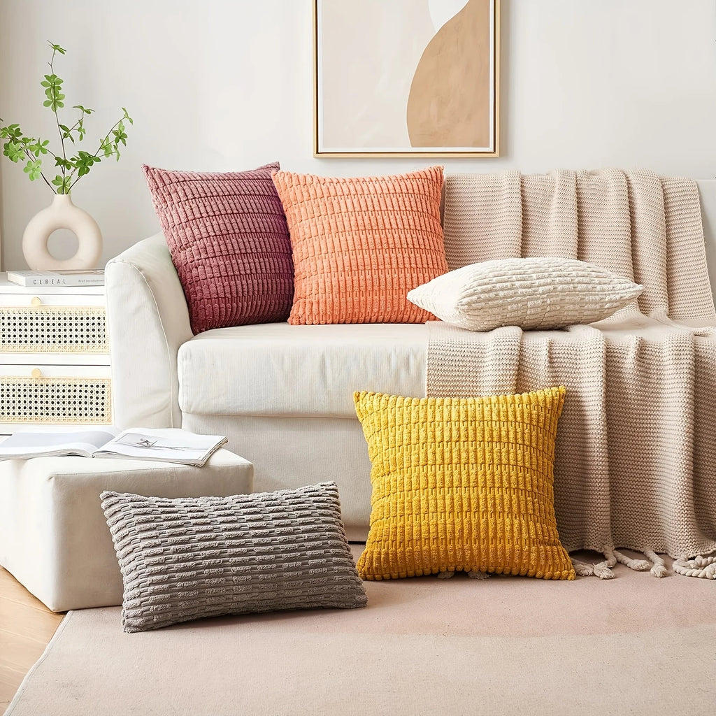 Throw Pillow Soft Boho Striped Fall Modern Farmhouse Home Decor Couch