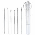 Stainless Steel Ear Wax Pickers Spiral Head Smooth Polished Earwax Zpaxo Silver