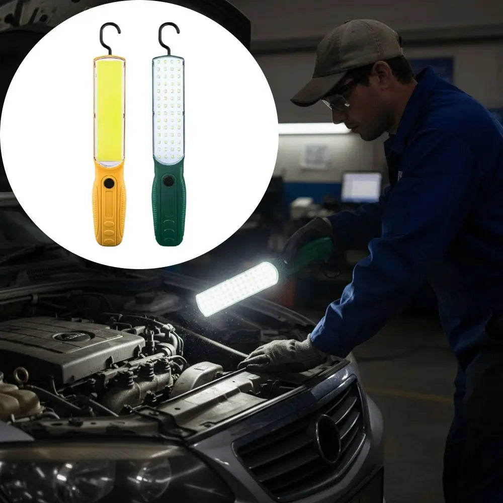 USB Rechargeable LED COB Torch Magnet Strong Handheld Floodlight Zpaxo