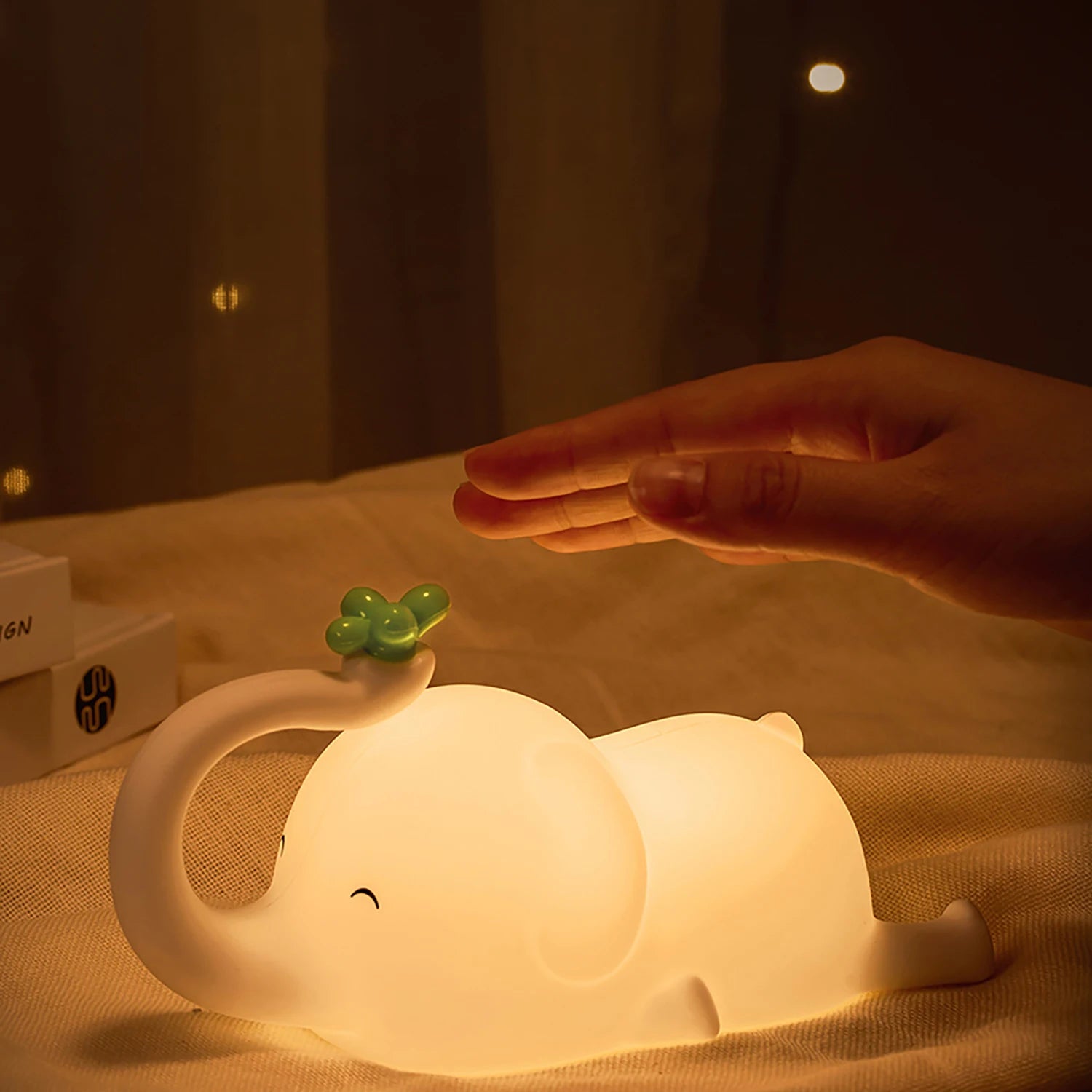 Cute Silicone Night Lights Sheep Cartoon Bedroom Lamp for Children's Room Decor Rechargeable Timing Dimming Sleep Night Light Zpaxo