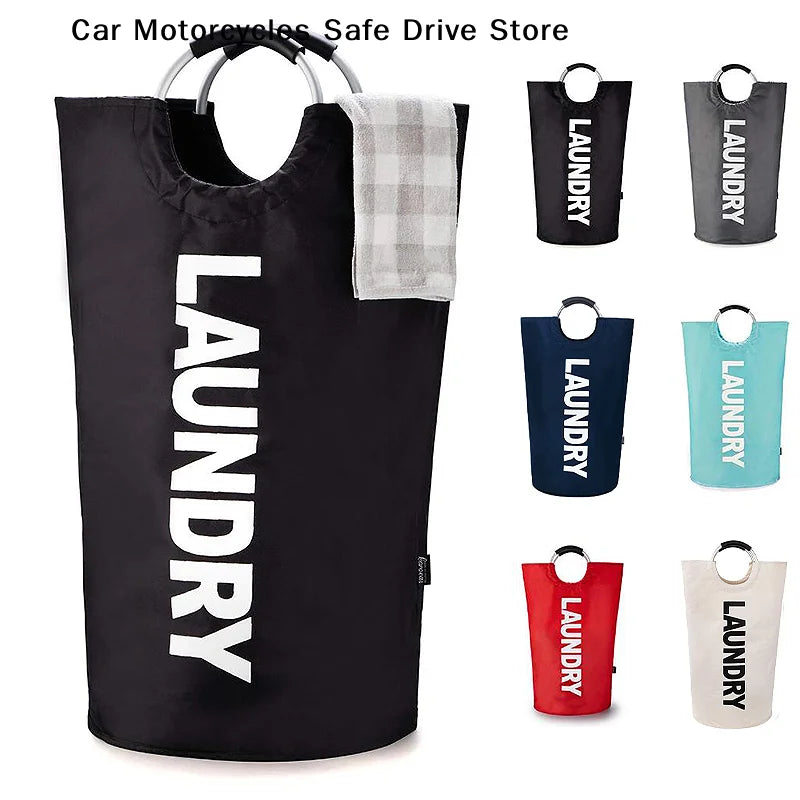 CM90L Large Foldable Laundry Basket Waterproof Oxford Fabric Dirty