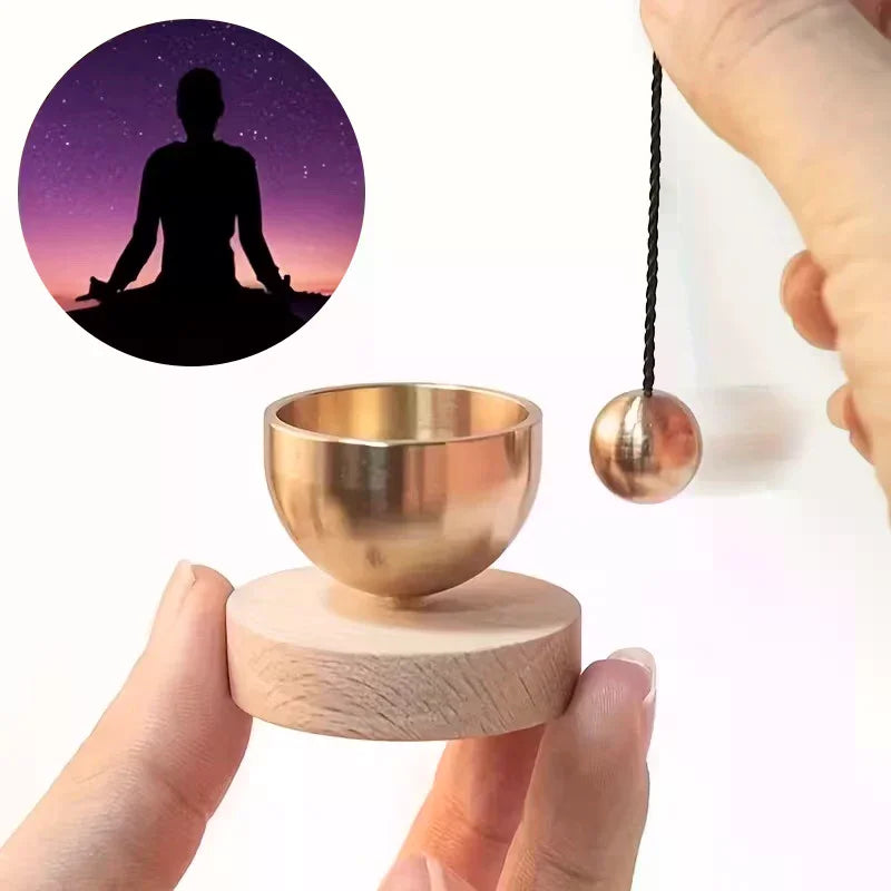 Mini Singing Bowl Yoga Meditation Relaxation Mindfulness Chakra Zpaxo