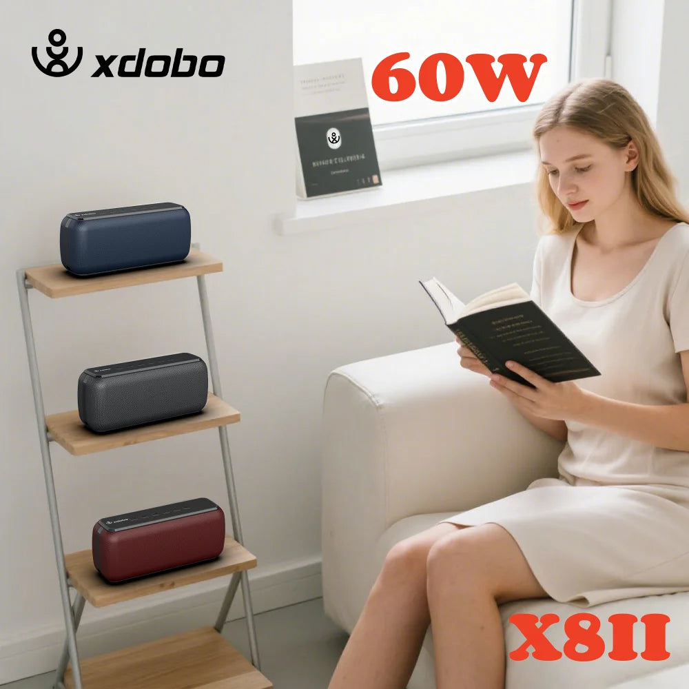 XDOBO Bluetooth Speaker Wireless 60W Power Subwoofer X8 II Deep Bass Zpaxo