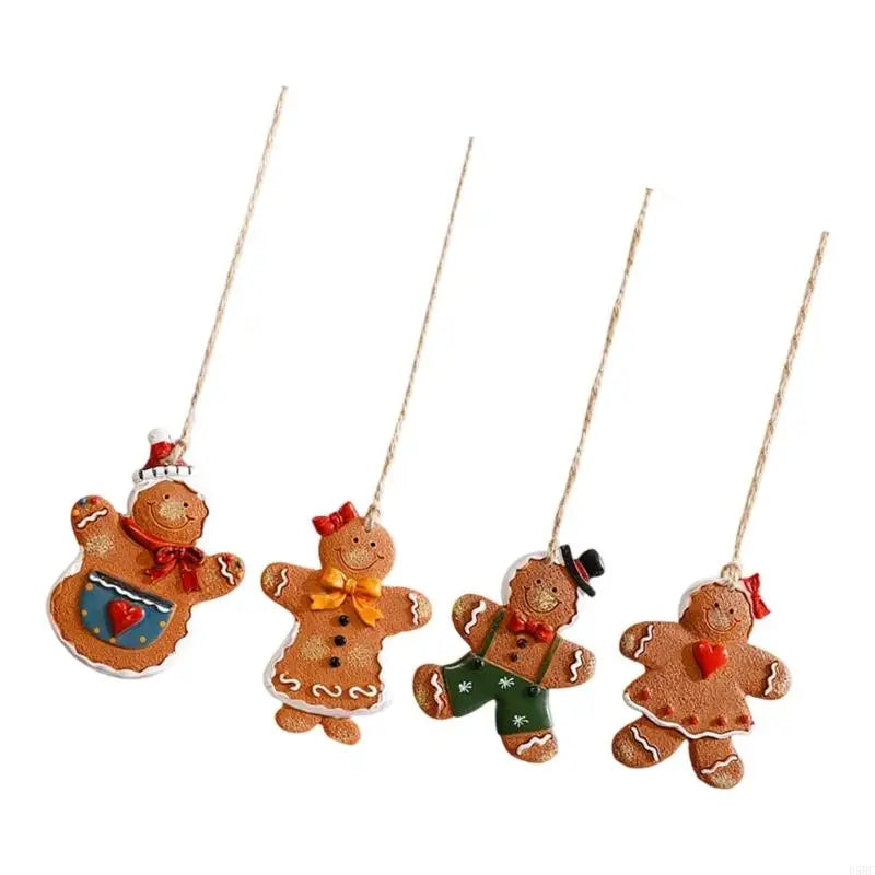 Santa Snowman Christmas Hanging Decoration Resin Craftsmanship