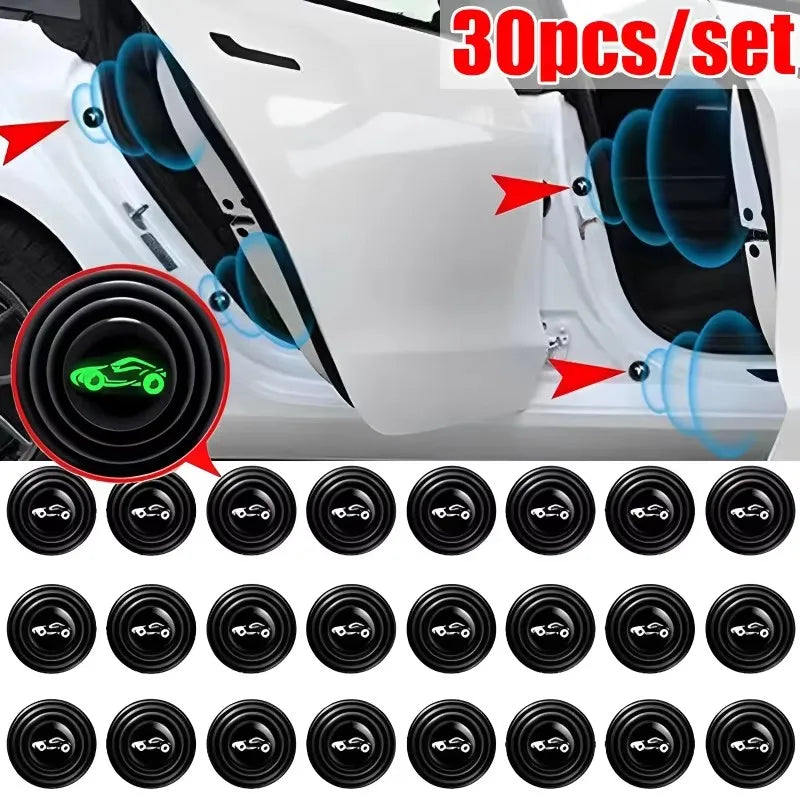 Car Door Anti-Shock Silicone Pads | Sound Insulation Cushions