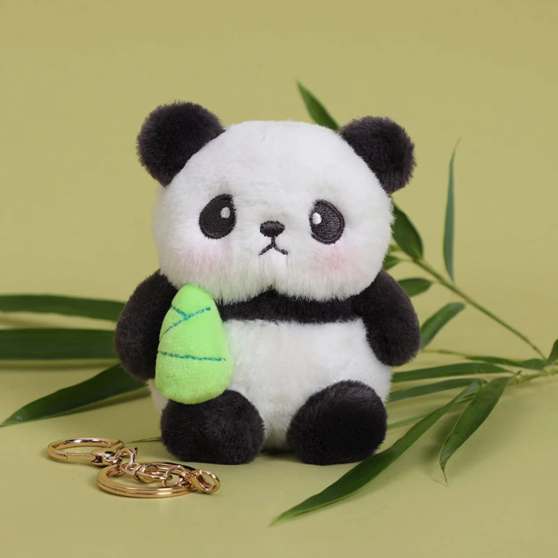 Cute Animal Plush Keychain – Panda & Tiger Stuffed Pendant