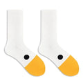Funny Crazy Goose Head Sport Cotton Sock Creative Happy Animal Casual Socks Women Men Universal Zpaxo WHITE One Size