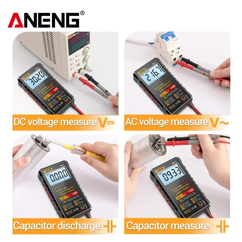 Digital Multimeter 6000 Transistor Capacitor Meterwith NCV Data Hold