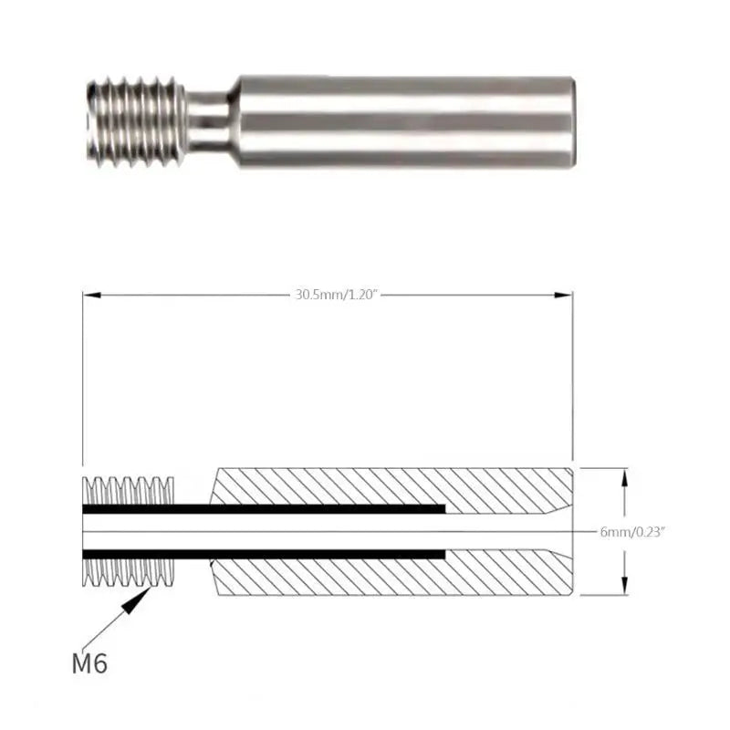 652F All-metal Kraken Heat Break Throat Chimera Titanium Alloy Tu Zpaxo