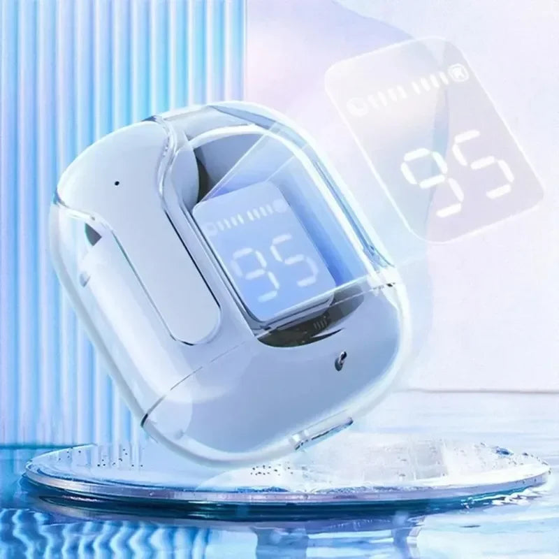 TWS T2 Wireless Earbuds Transparent Bluetooth Headset HIFI Sound 5 3