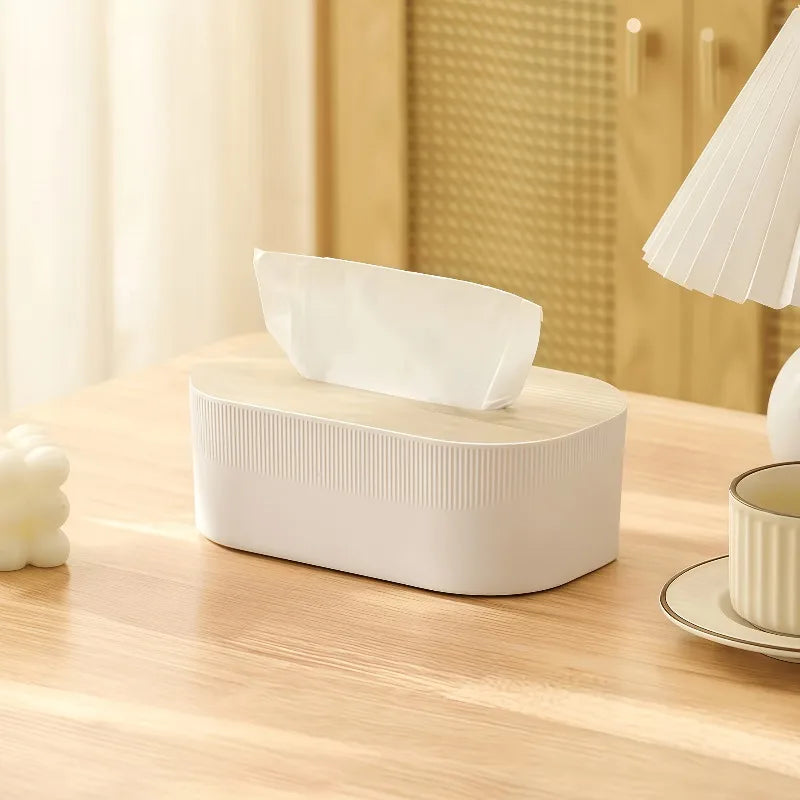 Arched Tissue Box Lid Large Towel Dispenser Oil Rubbed End Suitable Zpaxo white-1pc