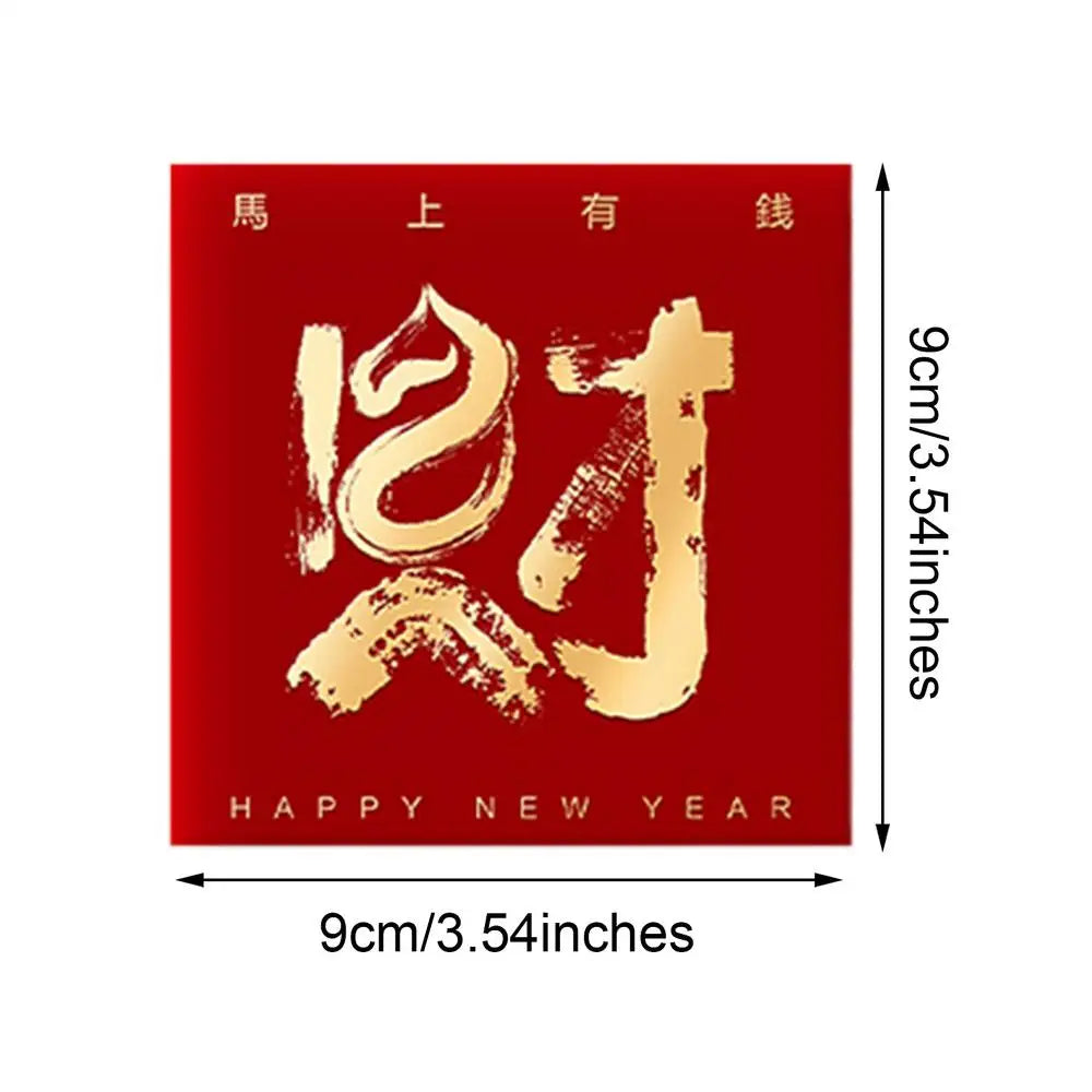 Chinese Year Red Envelopes Horse Blessing Money Packet 2026 Gold