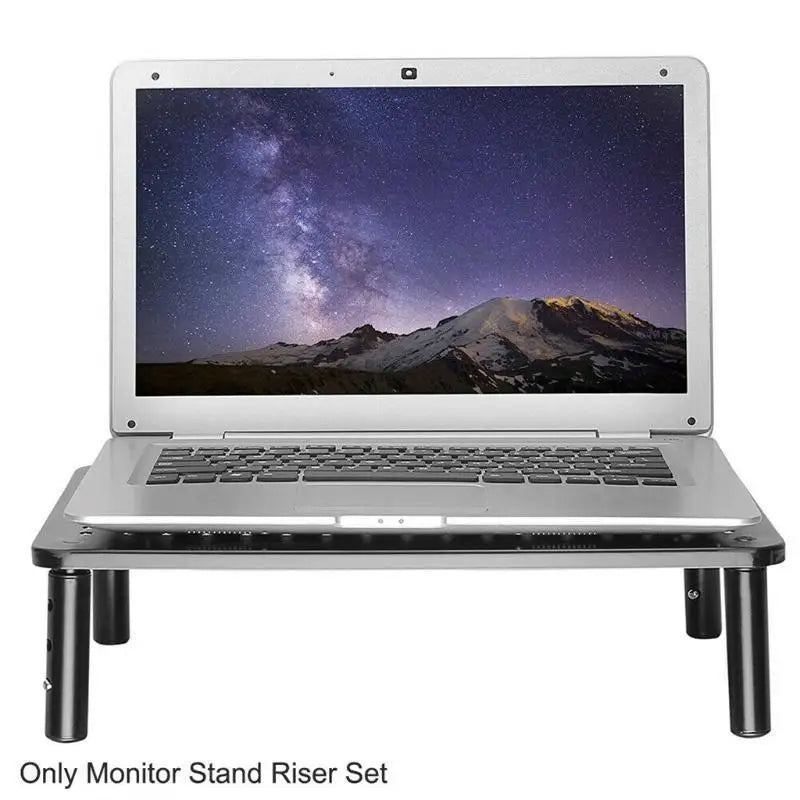 652F 14.57" Monitor Stand Riser Large Size Multiple Screen Stand for Computer Laptop Zpaxo